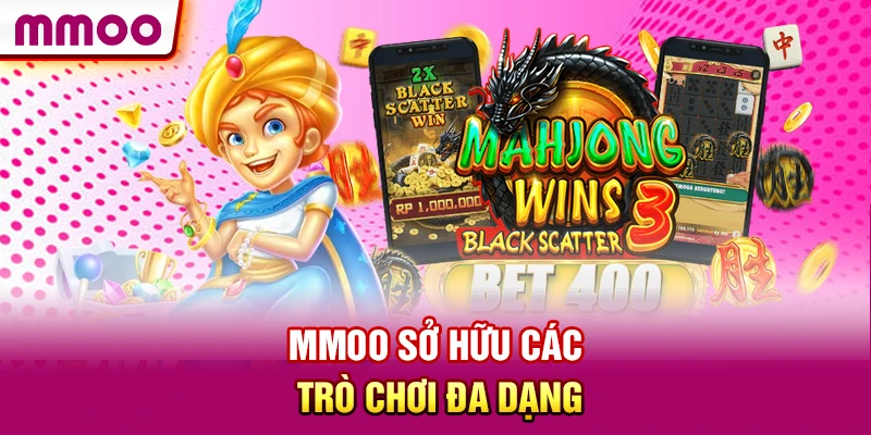 MMOO sở hữu các trò chơi đa dạng