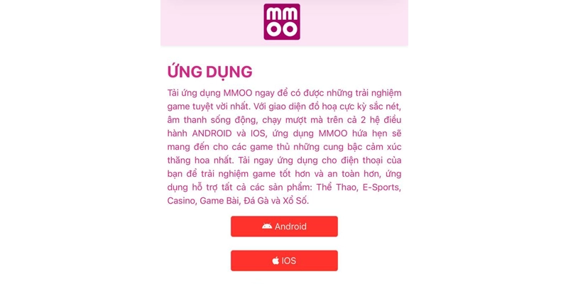 Vào mục tải app và ấn biểu tượng IOS để download